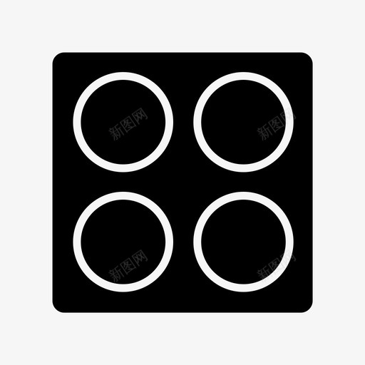 菜单按钮控件图标svg_新图网 https://ixintu.com 多媒体 按钮 控件 方块 界面 菜单