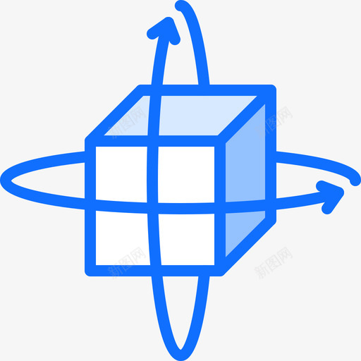 3d建模3d打印机3蓝色图标svg_新图网 https://ixintu.com 3d 建模 打印机 蓝色