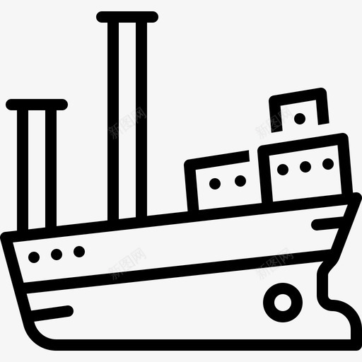 船舶货物海运图标svg_新图网 https://ixintu.com 旅行 海运 船舶 货物 运输