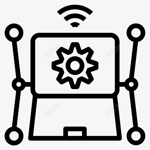 技术自动化机械化图标svg_新图网 https://ixintu.com 发展 技术 机械化 自动化