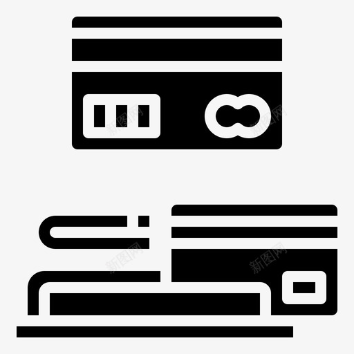 信用卡购物中心3充值图标svg_新图网 https://ixintu.com 信用卡 充值 购物中心