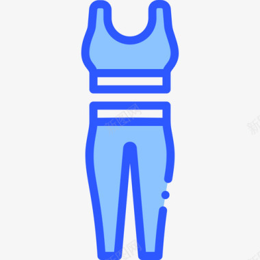 运动服瑜伽17蓝色图标图标