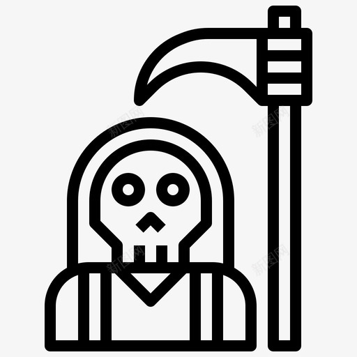 死神第三十次葬礼线性图标svg_新图网 https://ixintu.com 死神 第三十 线性 葬礼