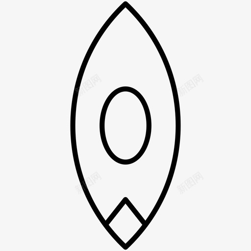 皮划艇独木舟夏季2件装线图标svg_新图网 https://ixintu.com 夏季2件装线图标 独木舟 皮划艇