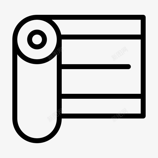 瑜伽垫运动健身图标svg_新图网 https://ixintu.com 健康 健身 瑜伽 运动