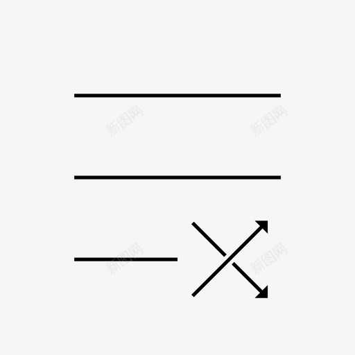 随机播放列表媒体随机图标svg_新图网 https://ixintu.com 媒体 播放列表 歌曲 随机