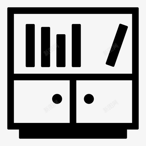 图书馆阅读研究图标svg_新图网 https://ixintu.com 书架 图书馆 学习 教育 研究 阅读