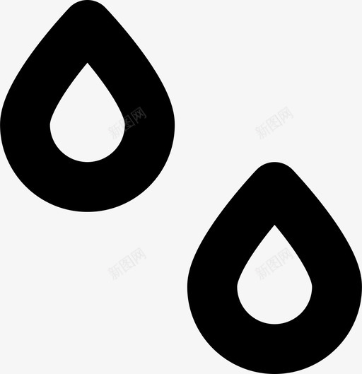 雨水滴坠落图标svg_新图网 https://ixintu.com 坠落 次生 水滴 液体 潮湿