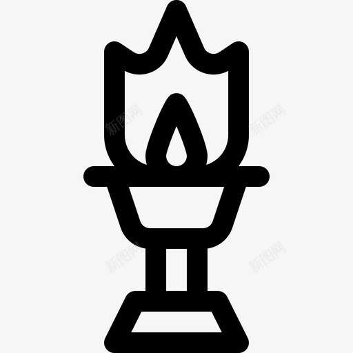 火炬35个奖项直系图标svg_新图网 https://ixintu.com 35个 奖项 火炬 直系