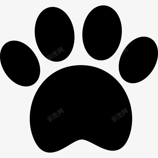爪子狗情感支持图标svg_新图网 https://ixintu.com 宠物 情感 支持 治疗 爪子