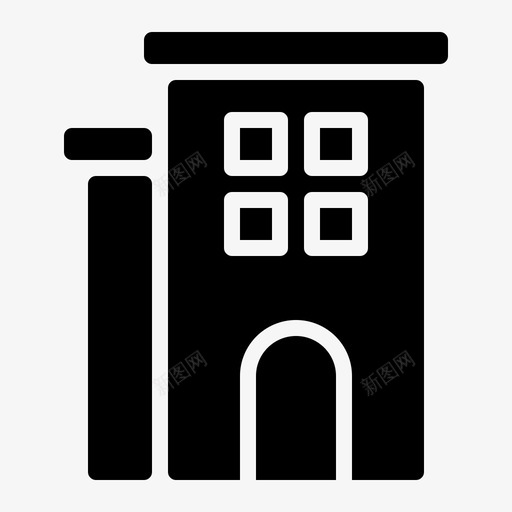 酒店建筑酒店服务铭文图标svg_新图网 https://ixintu.com 建筑 服务 酒店 酒店服 铭文
