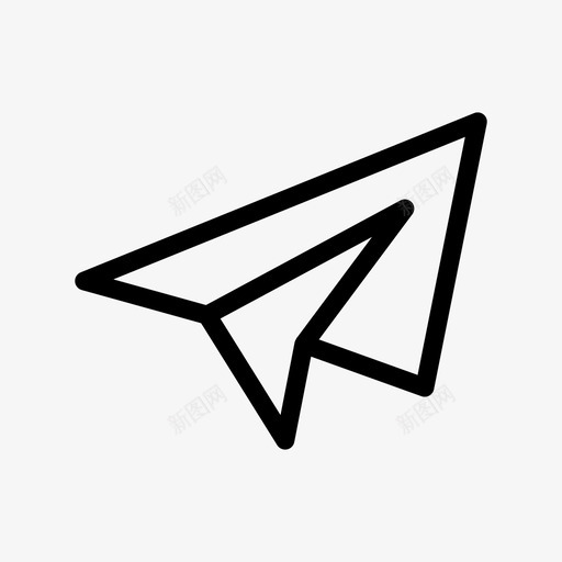 发送导航纸飞机图标svg_新图网 https://ixintu.com 全球商业像素完善 发送 导航 标志 符号 纸飞机