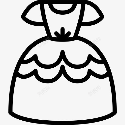 礼服公主直系图标svg_新图网 https://ixintu.com 公主 直系 礼服