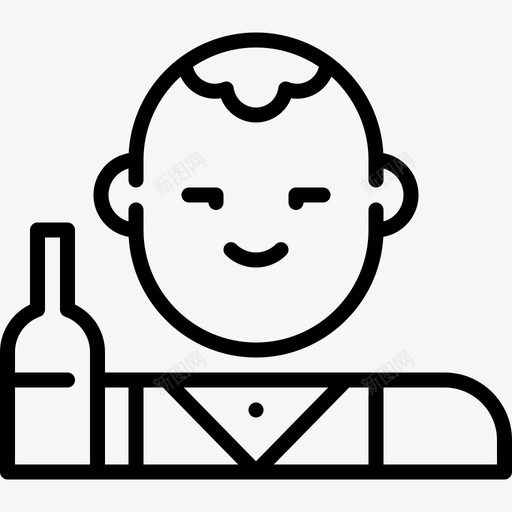 酒保工作8直系图标svg_新图网 https://ixintu.com 工作 直系 酒保
