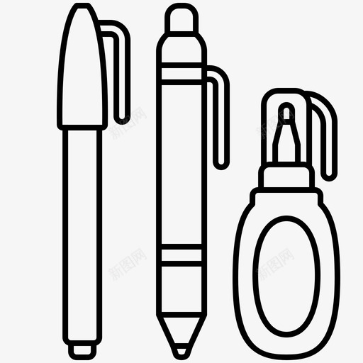 文具更正橡皮擦图标svg_新图网 https://ixintu.com 办公室 文具 文具生产线 更正 橡皮擦 液体 钢笔