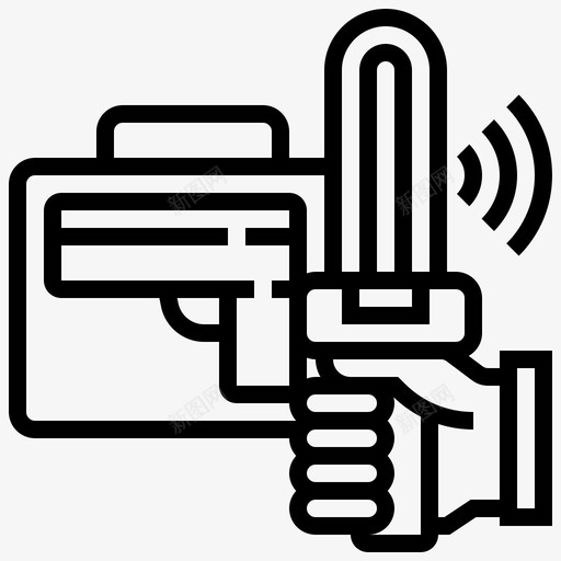 扫描检查警察图标svg_新图网 https://ixintu.com 1号线 保护 安全 扫描 机场 检查 警察