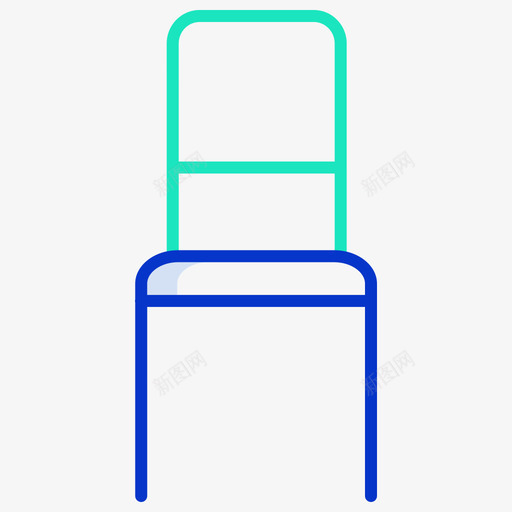 椅子家具装饰3轮廓颜色图标svg_新图网 https://ixintu.com 家具装饰3 椅子 轮廓颜色