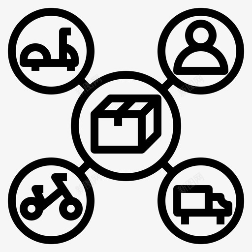 销售渠道销售模式图标svg_新图网 https://ixintu.com 模式 渠道 销售