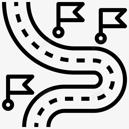 目的地地图10直线图标svg_新图网 https://ixintu.com 地图 目的地 直线