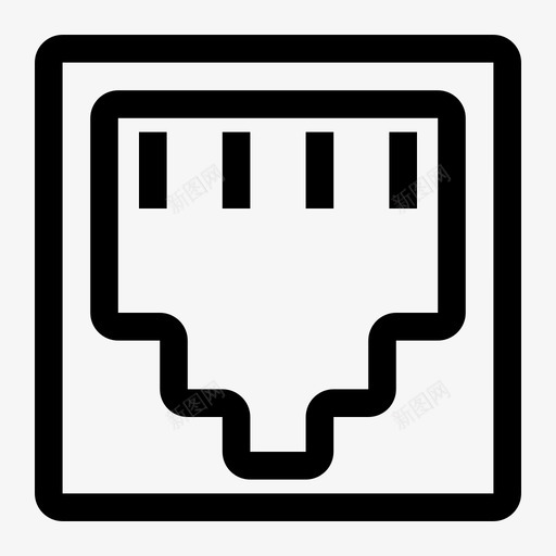 端口连接以太网图标svg_新图网 https://ixintu.com Prefict pixel rj45 usb 以太网 数据库 服务器 端口 连接