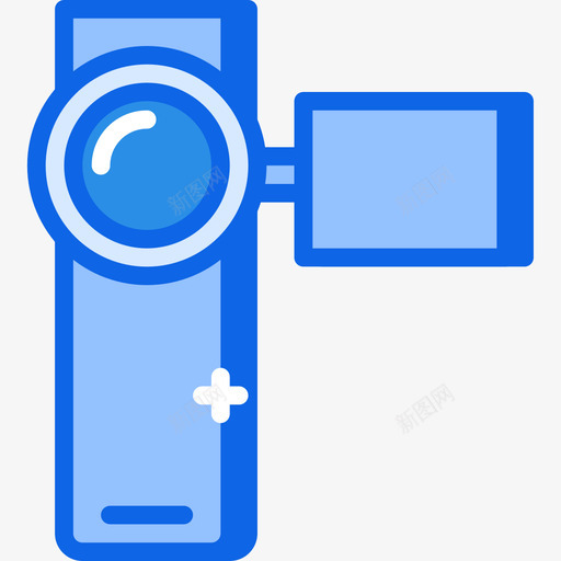 摄像头tech15蓝色图标svg_新图网 https://ixintu.com tech 摄像头 蓝色