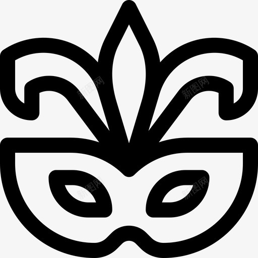 面具mardigras9直纹图标svg_新图网 https://ixintu.com mardigras9 直纹 面具