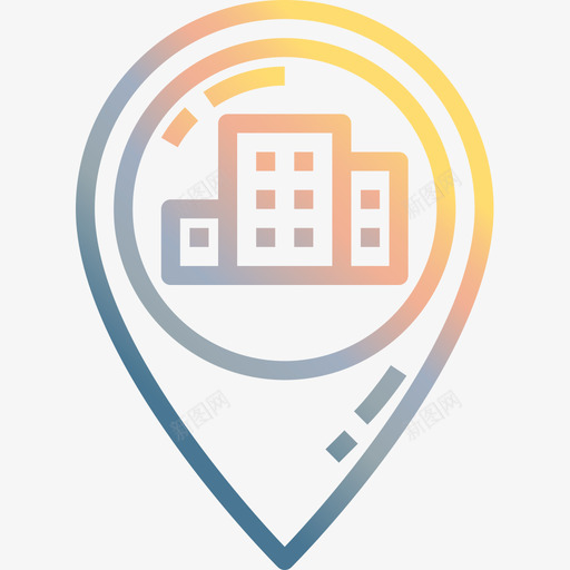 位置162号酒店gradient图标svg_新图网 https://ixintu.com 162号 gradient 位置 酒店