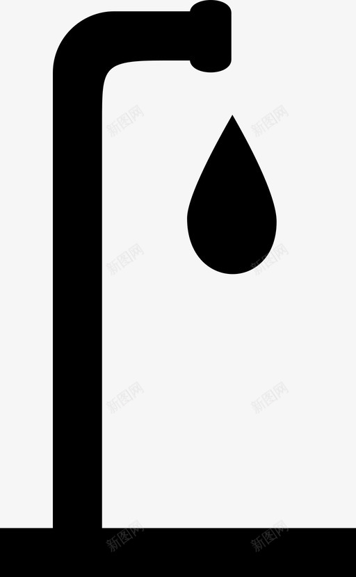 管道水水滴图标svg_新图网 https://ixintu.com 水滴 水管 管道