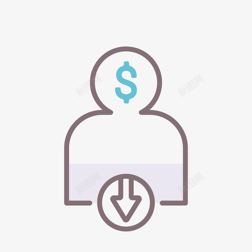 账户银行93线颜色图标svg_新图网 https://ixintu.com 账户 银行 颜色