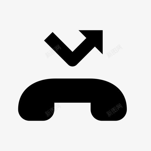 未接电话无应答电话图标svg_新图网 https://ixintu.com 一个未接电话 像素完美图标 已终止呼叫 无应答 未接电话 电话
