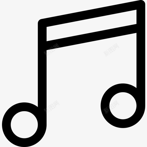 音符普通艺术23线性图标svg_新图网 https://ixintu.com 普通艺术23 线性 音符
