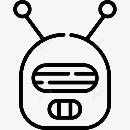 机器人超级英雄11直线型图标svg_新图网 https://ixintu.com 机器人 直线 线型 英雄 超级