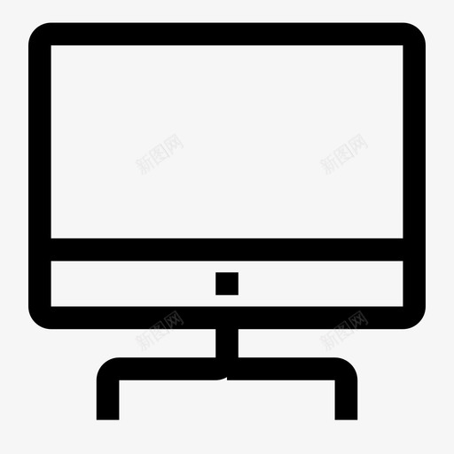 液晶显示器电脑桌面图标svg_新图网 https://ixintu.com 屏幕 数据库和服务器像素完善 显示器 桌面 液晶显示器 电脑