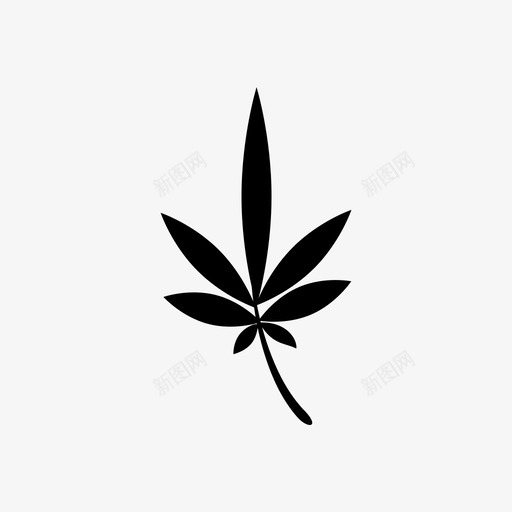 大麻叶医药图标svg_新图网 https://ixintu.com 医药 大麻 植物 自然