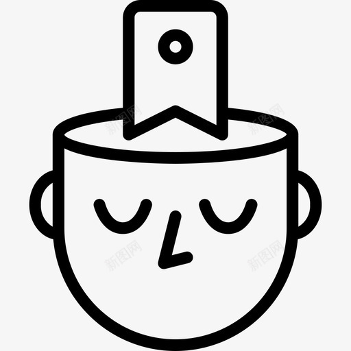 记忆人的能力轮廓图标svg_新图网 https://ixintu.com 人的能力 记忆 轮廓