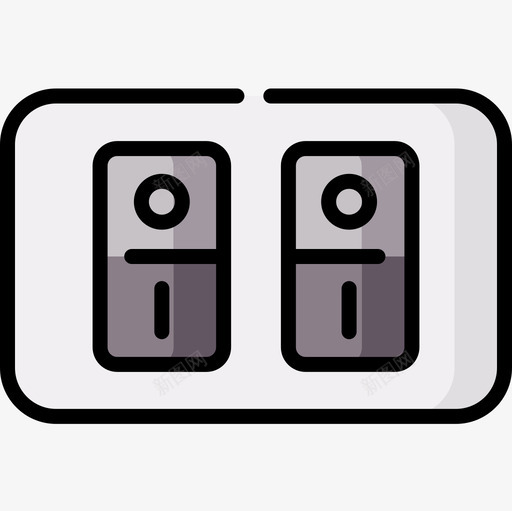 开关电工工具和元件9线性颜色图标svg_新图网 https://ixintu.com 元件 工具 开关 电工 线性 颜色