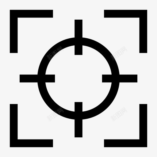 目标十字线焦点图标svg_新图网 https://ixintu.com 像素 十字 完善 就业 焦点 目标