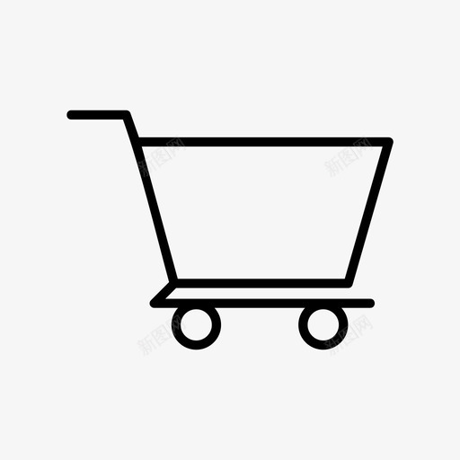 购物车箱子送货图标svg_新图网 https://ixintu.com 手推车 物流配送 箱子 购物车 运输 送货