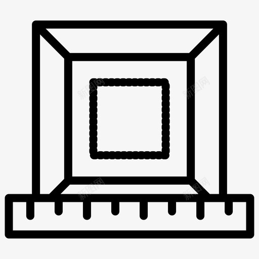 向量立方体教育图标svg_新图网 https://ixintu.com 向量 商业概念加粗线集154 学校 教育 立方体