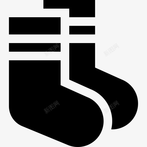 袜子足球61填充图标svg_新图网 https://ixintu.com 填充 袜子 足球