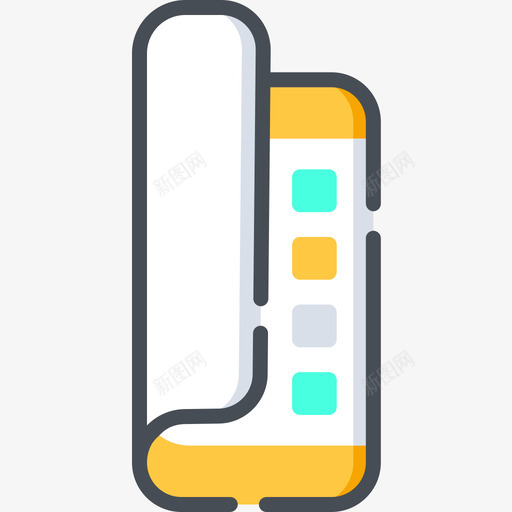 Flex手机未来世界4双色图标svg_新图网 https://ixintu.com Flex手机 双色 未来世界4