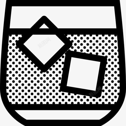威士忌玻璃立方体杯子图标svg_新图网 https://ixintu.com 威士忌 杯子 玻璃 立方体