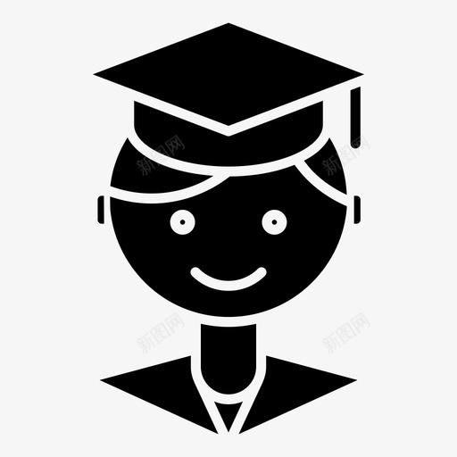毕业生校友同学会图标svg_新图网 https://ixintu.com 同学会 学校教育 校友 毕业生 高中同学会