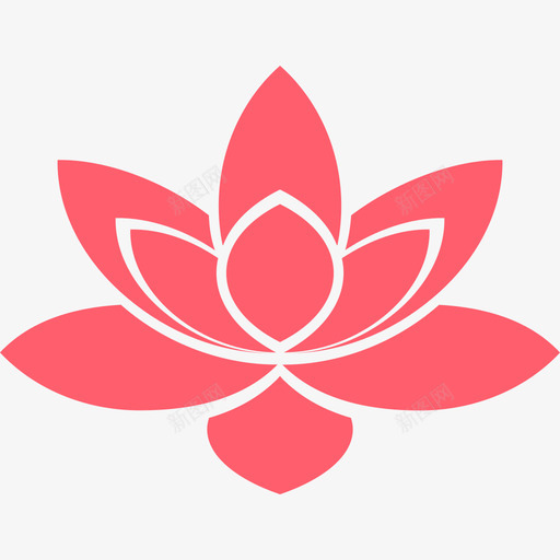 莲花svg_新图网 https://ixintu.com 莲花