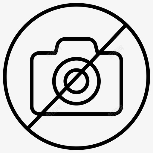 禁止拍照拍照机场图标svg_新图网 https://ixintu.com 拍照 机场 禁止拍照