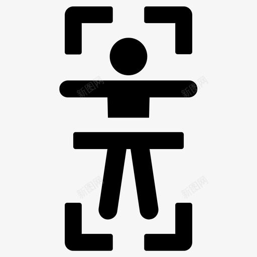 扫描身体核磁共振图标svg_新图网 https://ixintu.com x光 扫描 断层扫描 核磁共振 身体