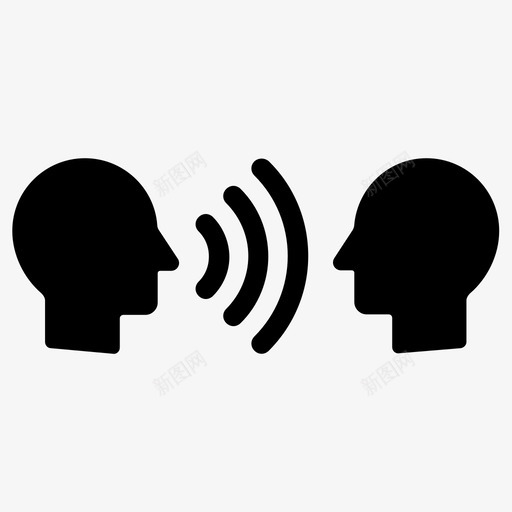 说社交交谈图标svg_新图网 https://ixintu.com 交谈 社交 言语 诉说