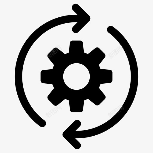 处理配置生产效率图标svg_新图网 https://ixintu.com 在制品 处理 生产效率 设置 配置
