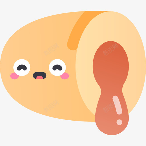 面包卷甜点4扁平图标svg_新图网 https://ixintu.com 扁平 甜点 面包