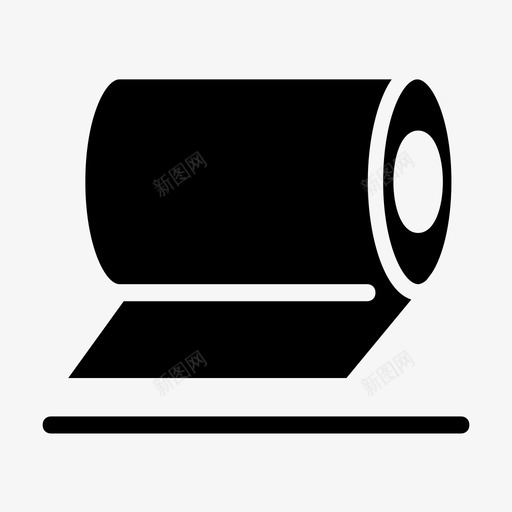 纸巾卷清洁纸张图标svg_新图网 https://ixintu.com 医疗卫生 卫生间 标志 清洁 纸巾 纸张